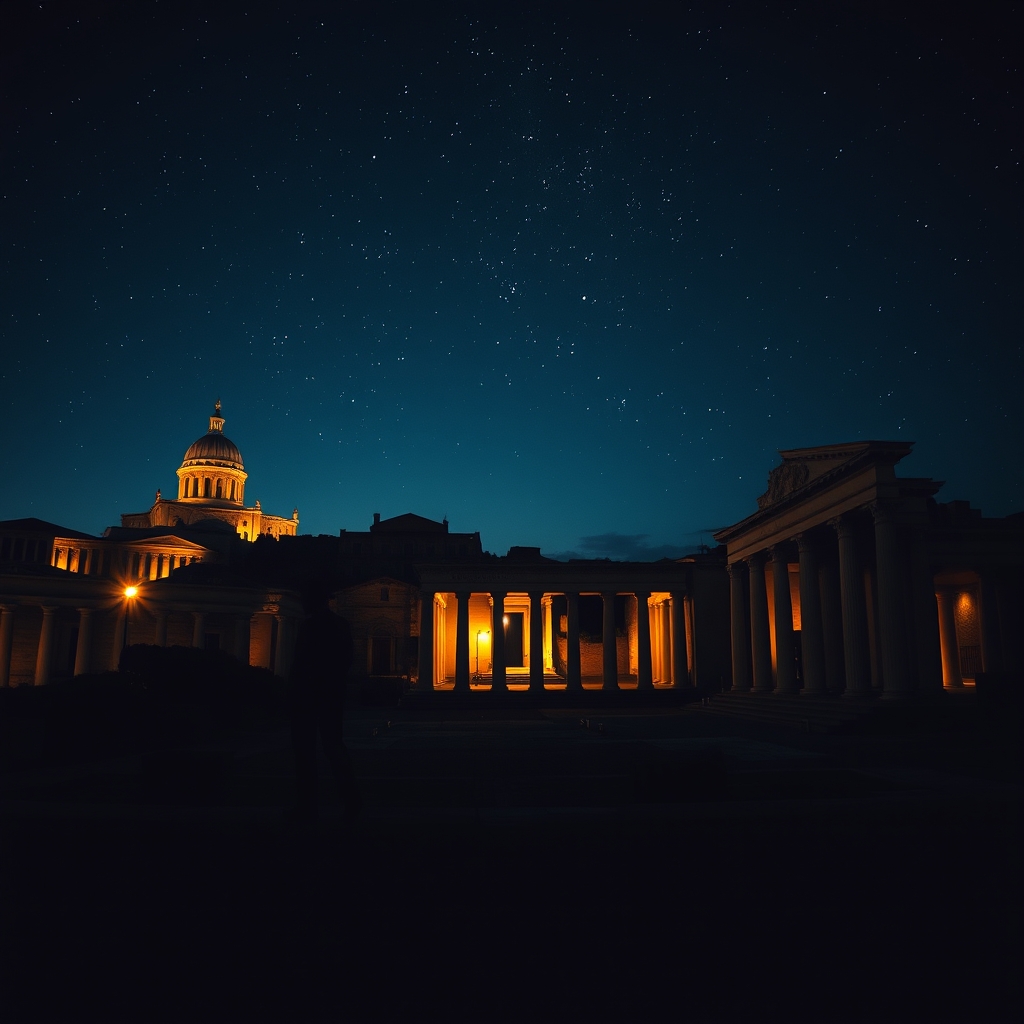 Foro Romano di notte
